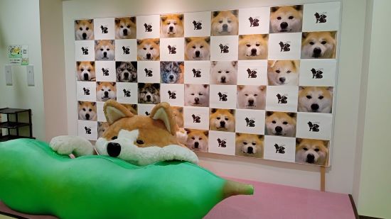 秋田犬の里のビック秋田犬写真撮影スポット